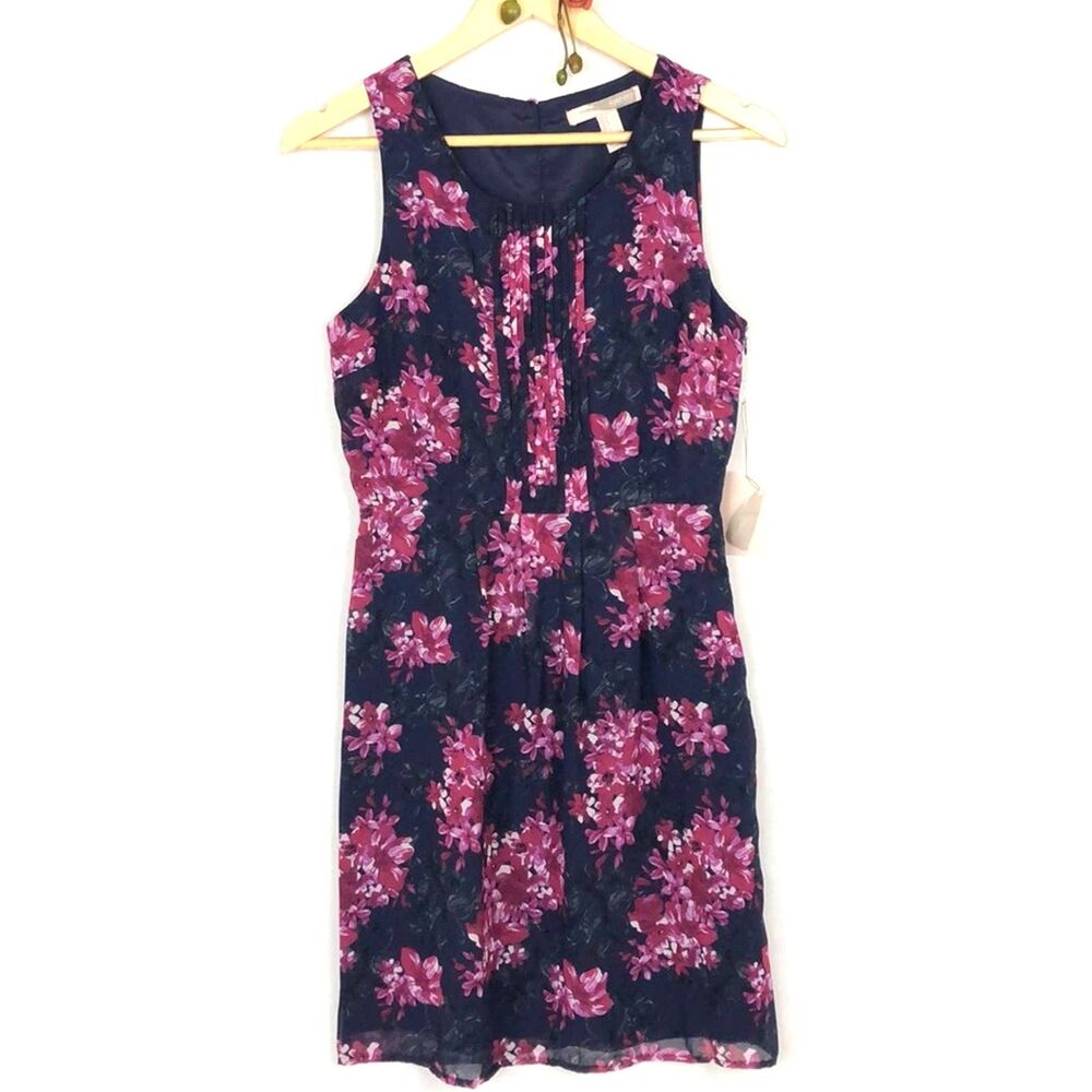Forever 21 Pintuck Floral Sleeveless size S NWT